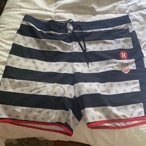 Men’s Hurley Board Shorts size 36 stars & stripes